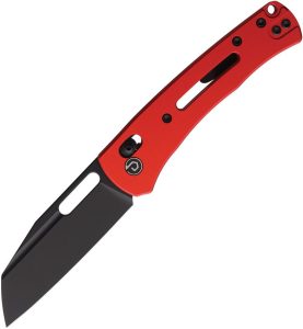 Defcon Axis Lock Red Folding Knife 14C28N Blade