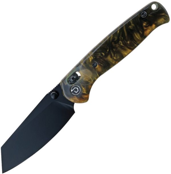 Defcon Artifact Axis Lock Folding Knife 14C28N Black Gold
