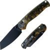 Defcon Artifact Axis Lock Folding Knife 14C28N Black Gold