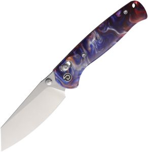 Defcon Artifact Axis Lock Folding Knife 14C28N Blue Red