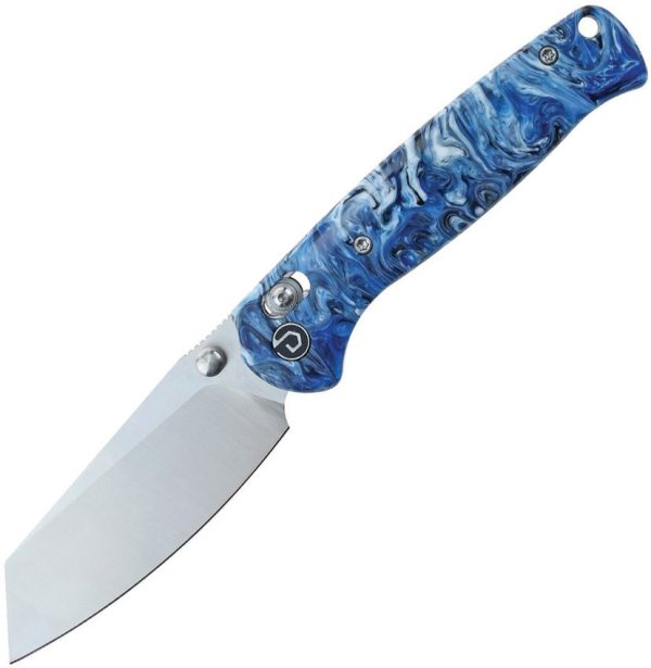 Defcon Artifact Axis Lock Folding Knife 14C28N Blue White