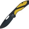 Defcon Black Fang Lite Button Lock Folding Knife G10 Handle