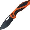 Defcon Black Fang Lite Button Lock Folding Knife 3.5" Black