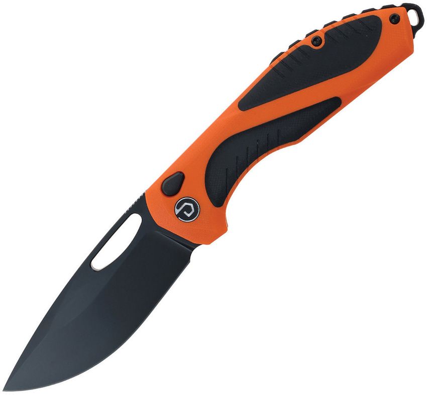 Defcon Black Fang Lite Button Lock Folding Knife 3.5in