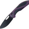 Defcon Black Fang Lite Button Lock Folding Knife G10 Handle
