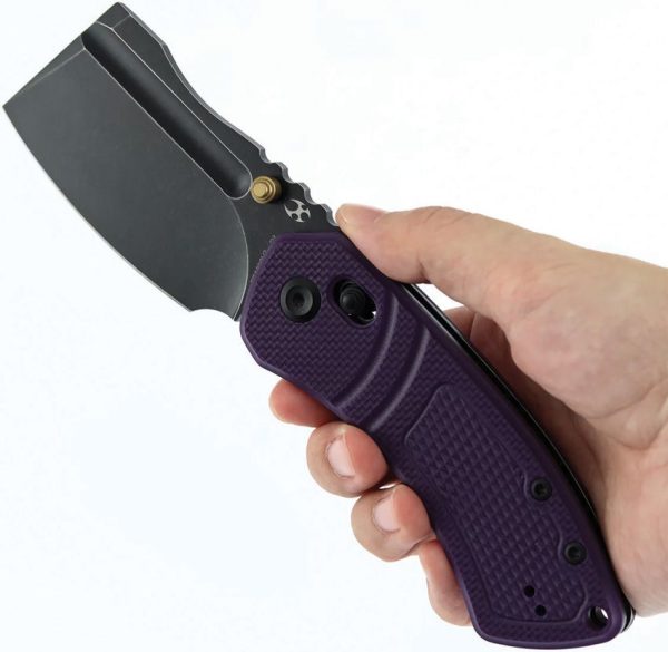 Kansept Korvid V Crossbar - Purple G10 BlackWash