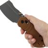 Kansept Korvid V Crossbar - Brown G10 TiNi