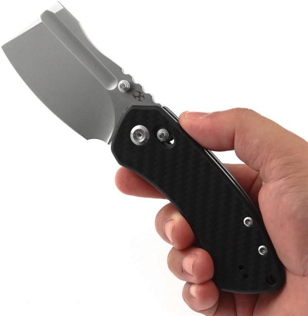 Kansept Korvid V Crossbar Lock Folding Knife - CF Handle