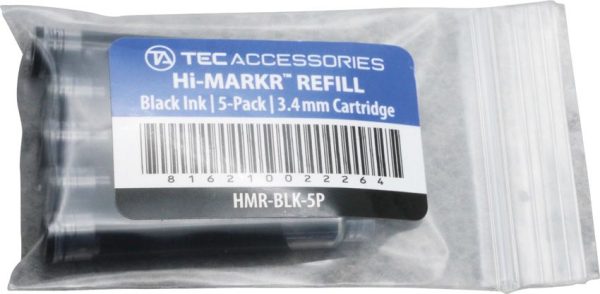 TEC Accessories Hi-MARKR Refill Black 5-Pack