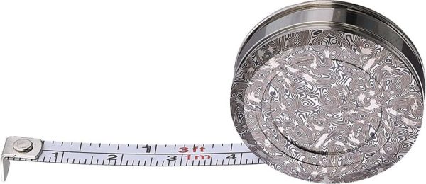 TECTT001BLK.jpg TEC Accessories Keychain Measuring Tape - Black Damascus Titanium