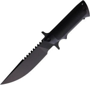 Tekna Wilderness Edge Survival Knife 6" Black 420HC Fixed Blade