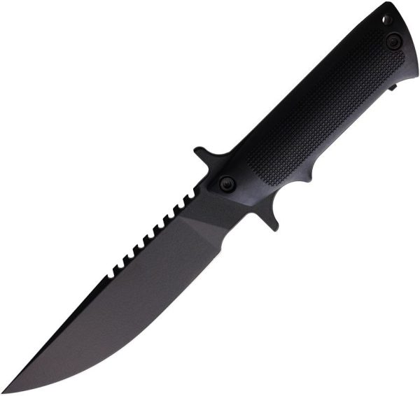 Tekna Wilderness Edge Survival Knife 6" Black 420HC Fixed Blade