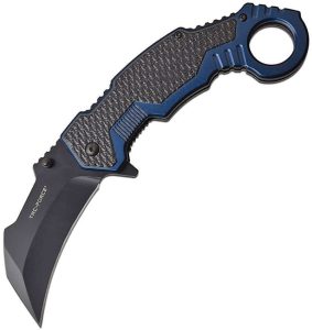 Tac Force Linerlock A/O Karambit - Blue Aluminum