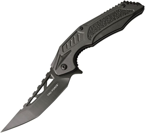 Tac Force Linerlock A/O Gray - Camo Handle