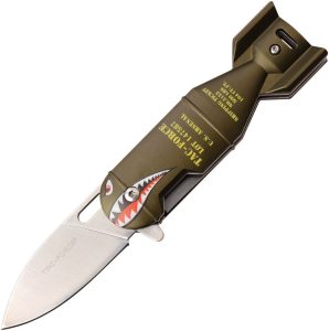 Tac Force TF1039 Linerlock Green A/O Shark