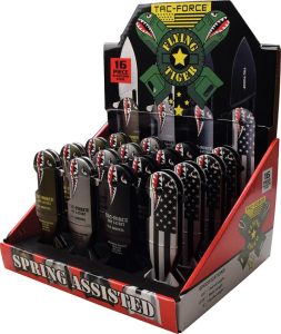 Tac Force 16pc Assisted Opening Folding Knife Display 3Cr13