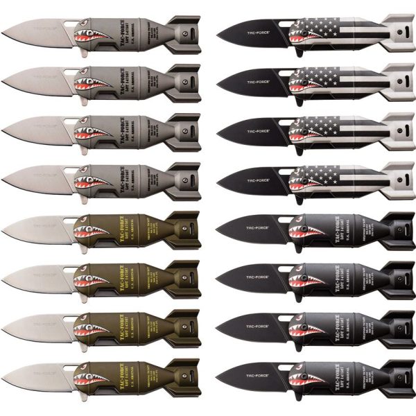 TF1039POP_add_01.jpg Tac Force 16pc Assisted Opening Folding Knife Display 3Cr13