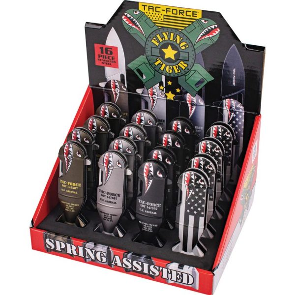 TF1039POP_add_03.jpg Tac Force 16pc Assisted Opening Folding Knife Display 3Cr13