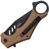Tac Force TF1044BR Linerlock A/O Tanto Brown