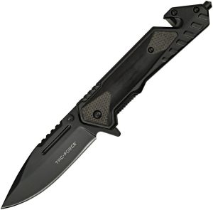 Tac Force TF1045BK Linerlock A/O Glass Breaker Black
