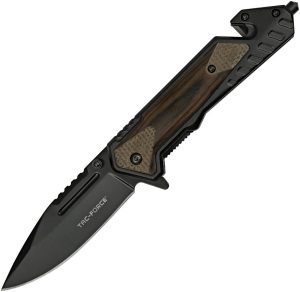 Tac Force TF1045BR Linerlock A/O Glass Breaker Brown