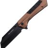 Tac Force TF1047BR Linerlock A/O Cleaver Brown