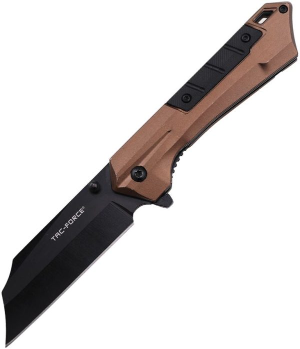 Tac Force TF1047BR Linerlock A/O Cleaver Brown