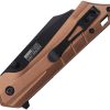 Tac Force TF1047BR Linerlock A/O Cleaver Brown