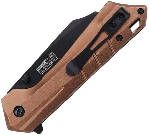 Tac Force TF1047BR Linerlock A/O Cleaver Brown