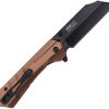 Tac Force TF1047BR Linerlock A/O Cleaver Brown