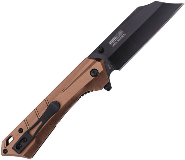 Tac Force TF1047BR Linerlock A/O Cleaver Brown
