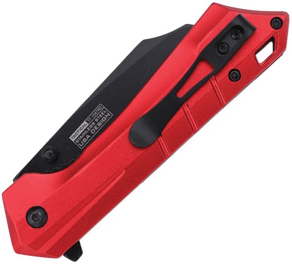 Tac Force TF1047RD Linerlock A/O Cleaver Red