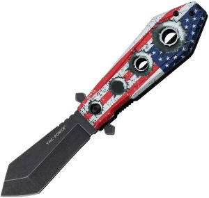 Tac Force TF1048F Linerlock A/O US Flag Spear