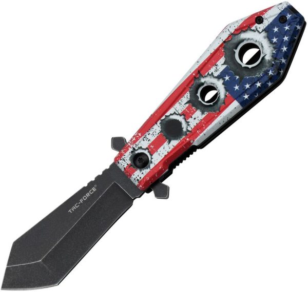 Tac Force TF1048F Linerlock A/O US Flag Spear