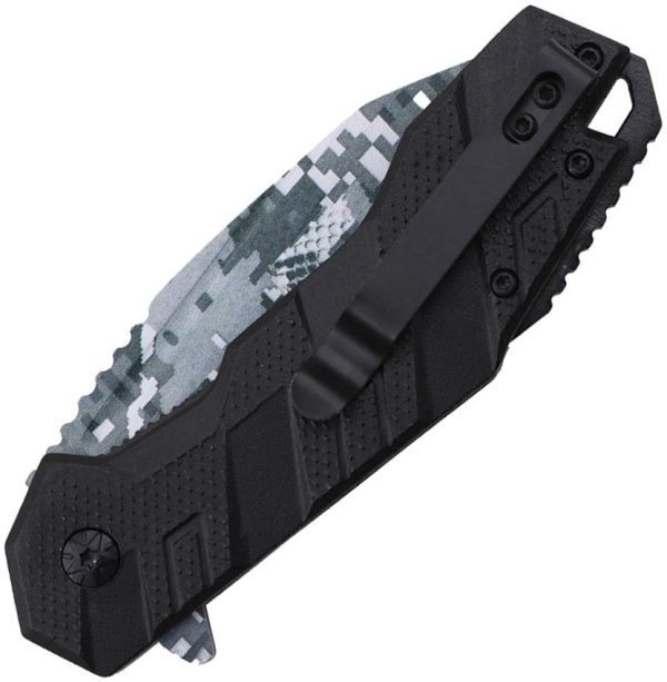 Tac Force TF1049BK Linerlock A/O Digital Camo Black