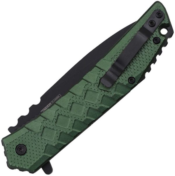 Tac Force TF1050GN Linerlock A/O Green 3.75in