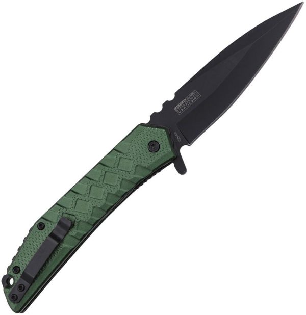 Tac Force TF1050GN Linerlock A/O Green 3.75in