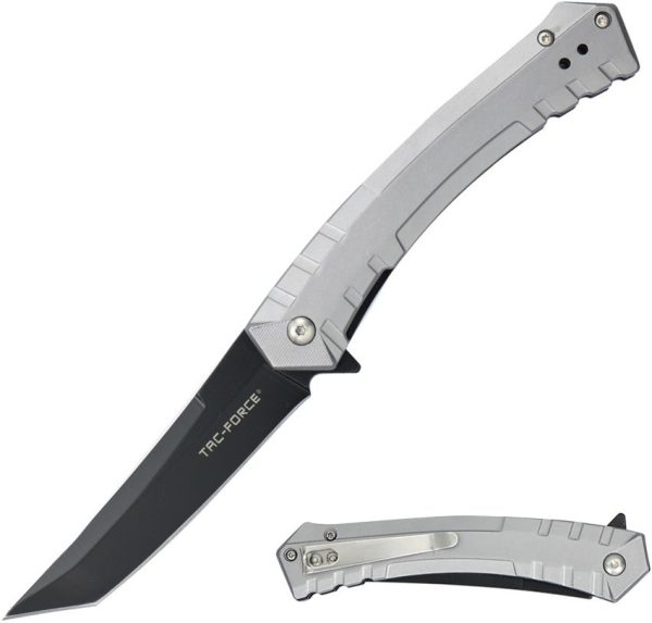 Tac Force TF2005 Linerlock Assisted Gray Aluminum