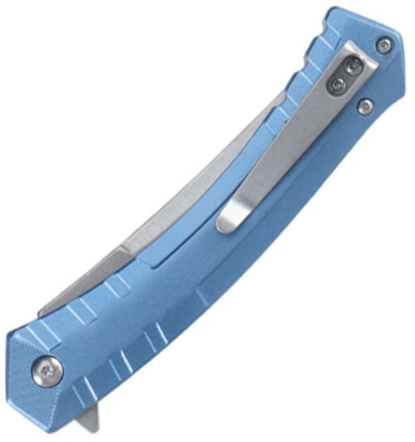 Tac Force TF2005 Linerlock Assisted Blue Aluminum