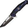 Tac Force TF2007 Assisted Tanto Blue Nylon Handle