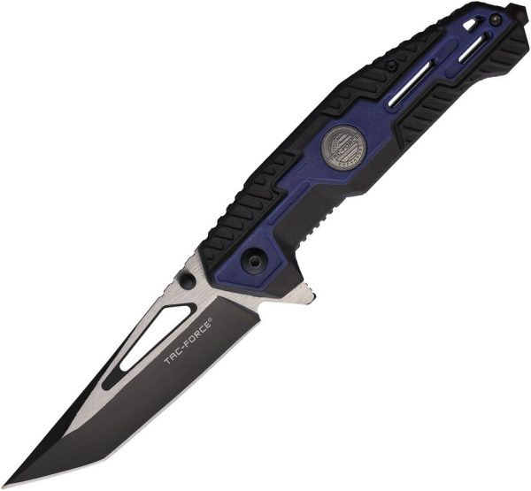 Tac Force TF2007 Assisted Tanto Blue Nylon Handle