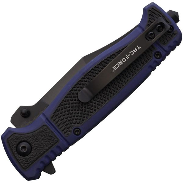 Tac Force TF2008 Assisted Clip Point Blue Nylon