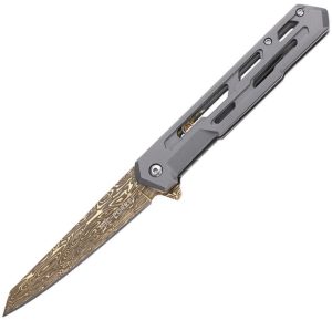 Tac Force TF2010 Assisted Linerlock - Gray Reverse Tanto