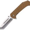Tac Force TF2012 Assisted Tanto - Brown G10