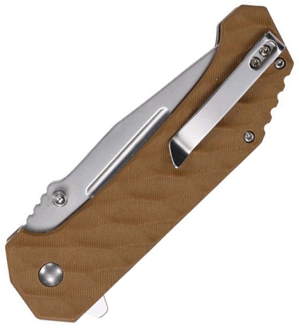 Tac Force TF2012 Assisted Tanto - Brown G10