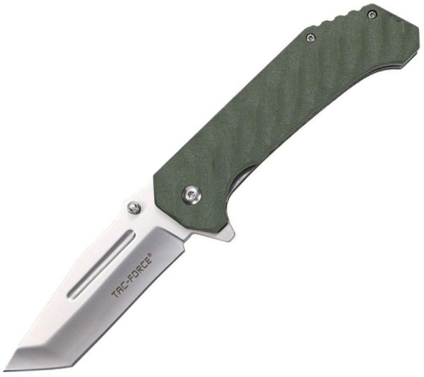 Tac Force TF2012 Assisted Tanto - Green G10