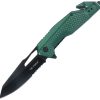 Tac Force TF2015 Rescue Linerlock - Green Aluminum