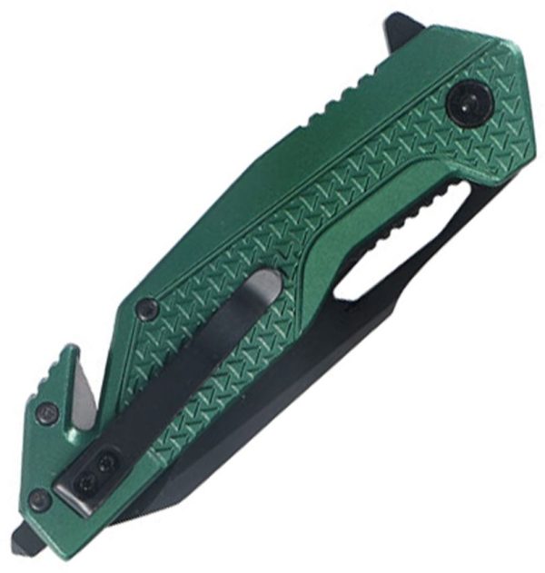 Tac Force TF2015 Rescue Linerlock - Green Aluminum
