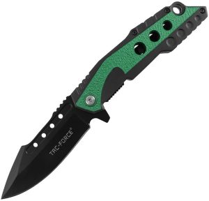 Tac Force TF2021 Assisted Linerlock Black Green