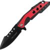 Tac Force TF2021 Assisted Linerlock Black Red